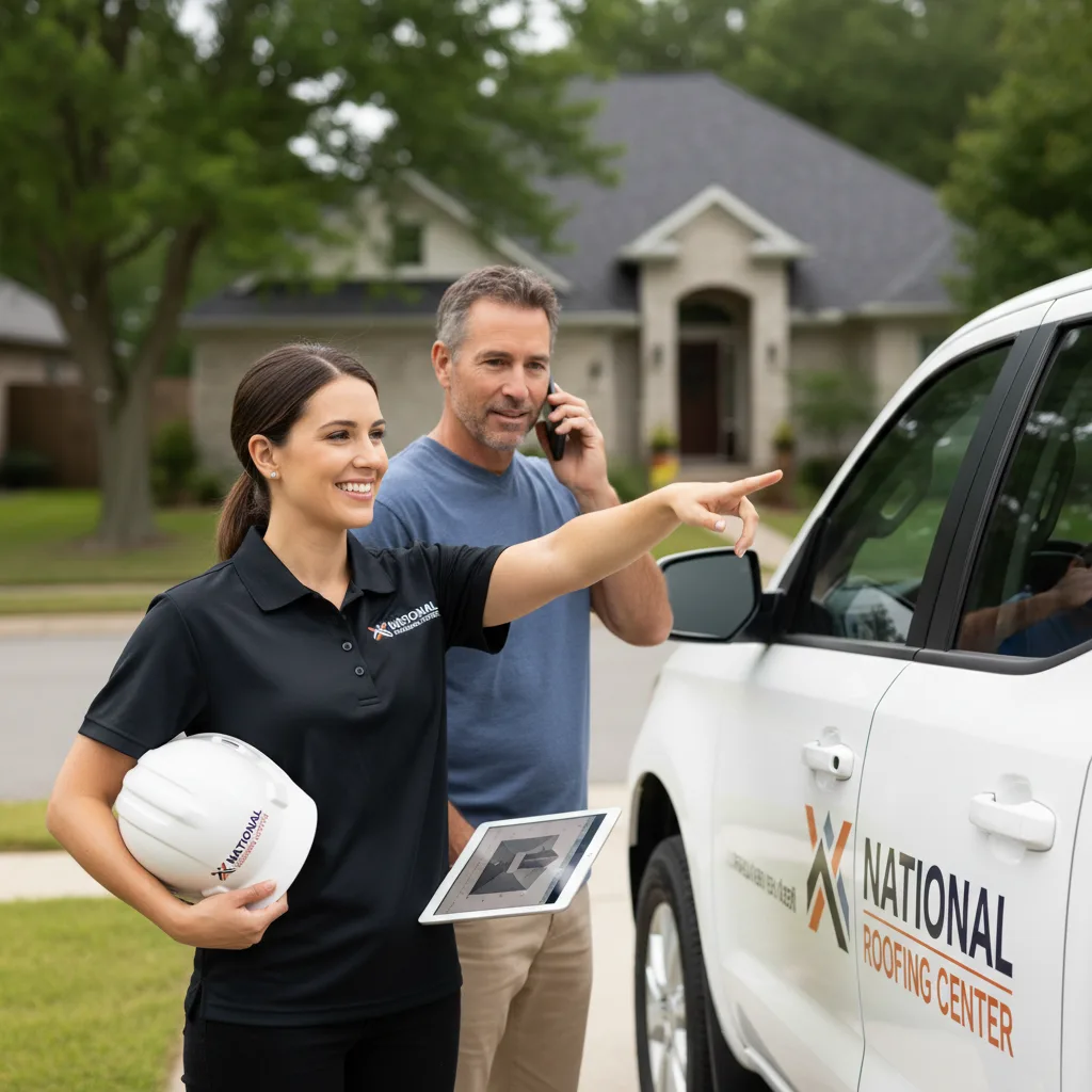 National Roofing Center customer support in Mackinaw